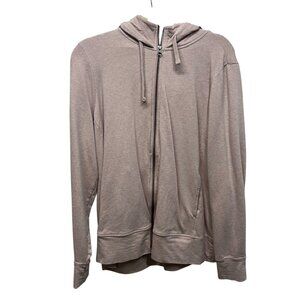 Womens Pact Organic Cotton Zip-Up Hoodie XXL Light Pink